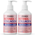 Alozera Skin Firming Retinol Collagen Body Lotion with Stem Cells – 2-Pack (Fragrance-Free)