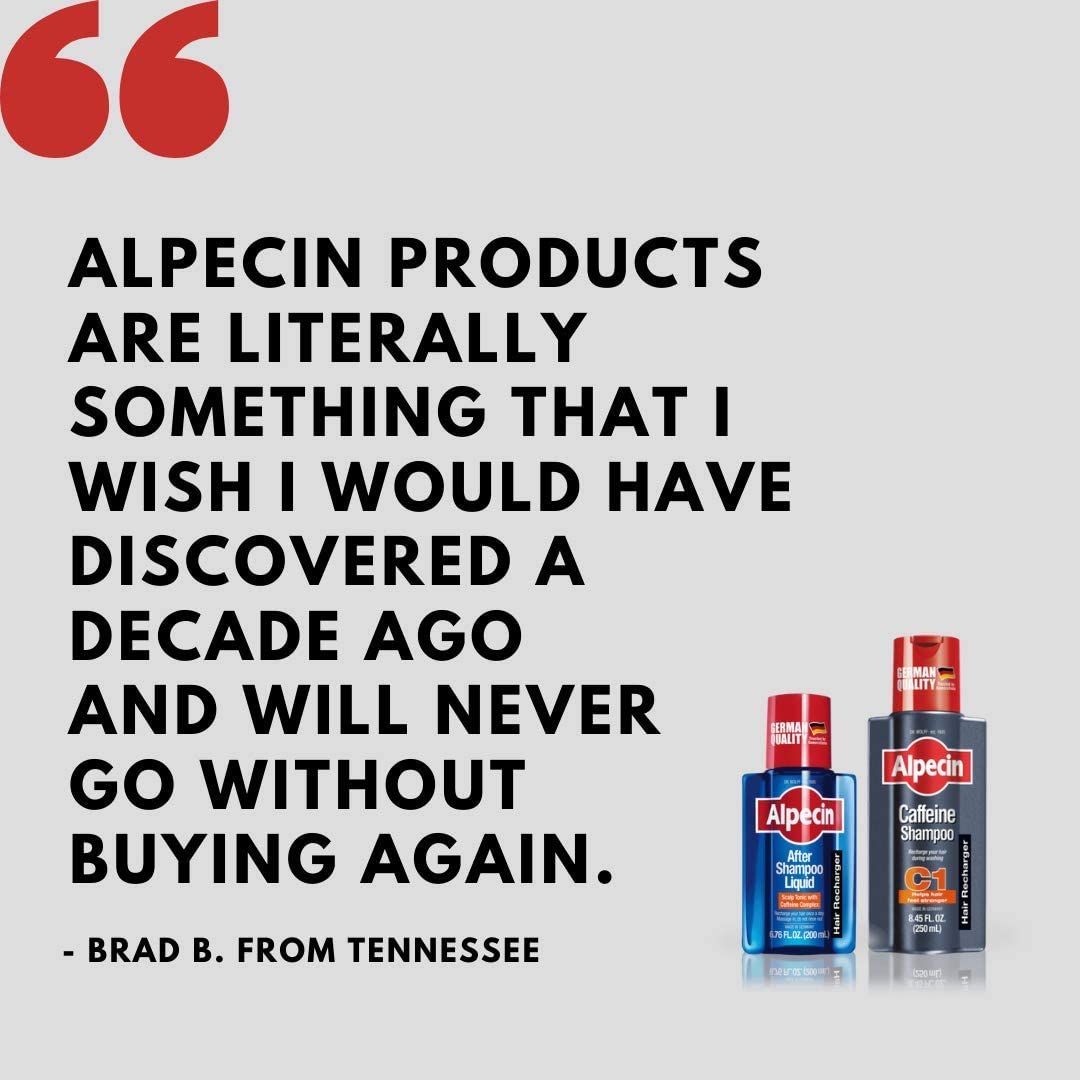 Alpecin After Shampoo Liquid 6.76 fl oz (Pack of 3) | Caffeine Scalp Tonic for Thinning Hair | Sulfate-Free Formula