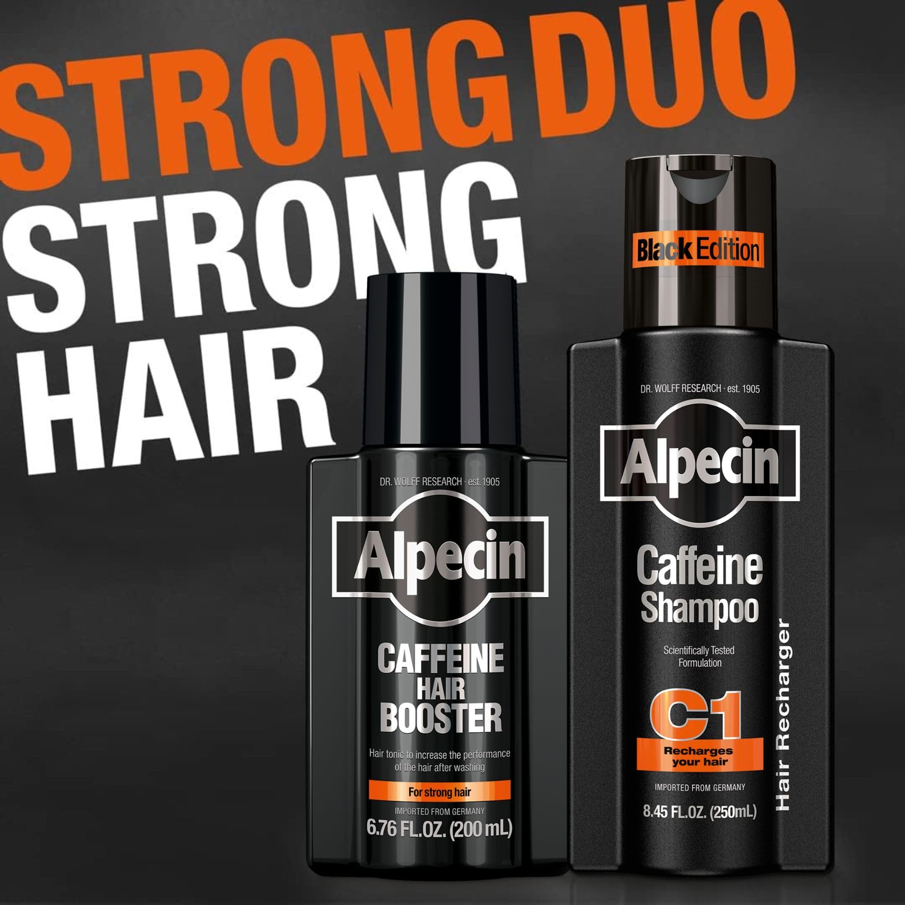 Alpecin Caffeine Hair Booster – 6.76 oz | Energize Scalp & Fuller Hair