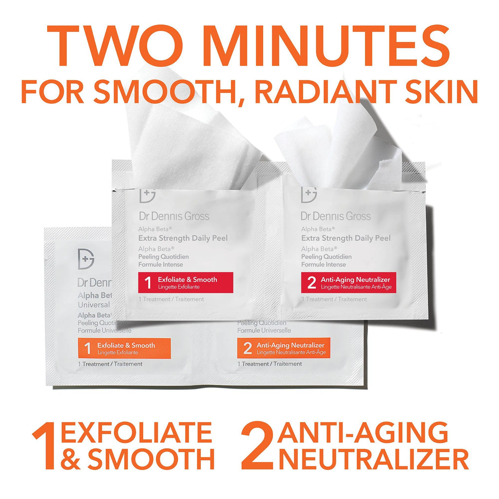 Dr Dennis Gross Peel Vault Kit – 90 Treatments (30 Alpha Beta Extra Strength + 60 Universal) | Limited Edition