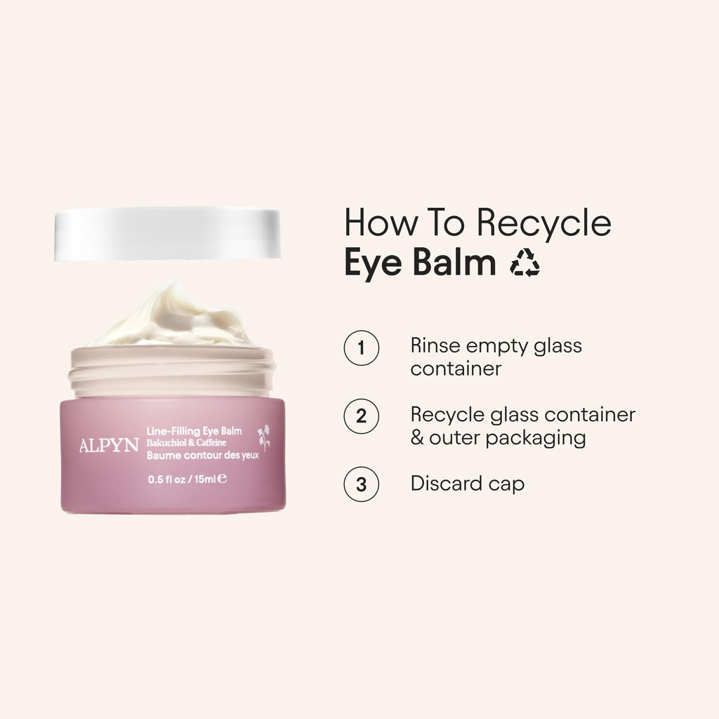 Alpyn Beauty Line-Filling Eye Balm with Bakuchiol & Caffeine – 0.5 oz