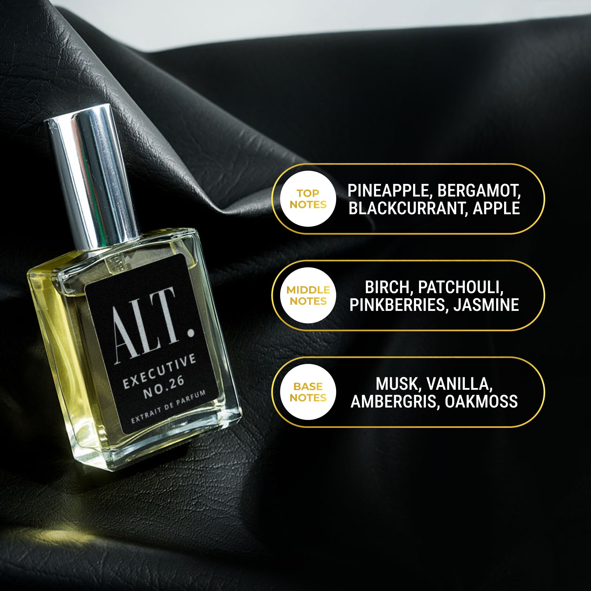 ALT. Fragrances Executive No. 26 Extrait de Parfum for Men – 3.3 fl oz (100 ml) | Long-Lasting