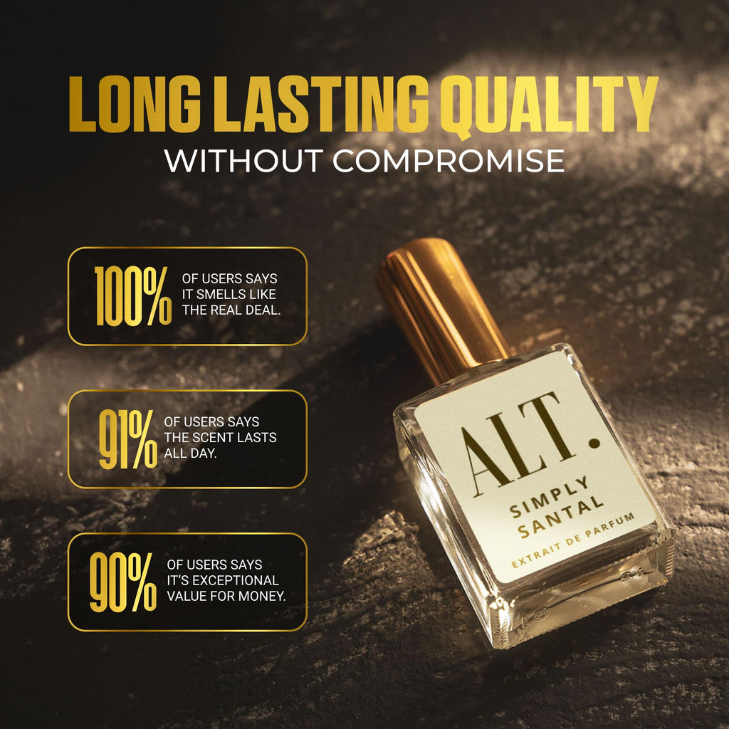 ALT. FRAGRANCES Simply Santal Extrait de Parfum 100ml – Unisex Santal 33 Inspired