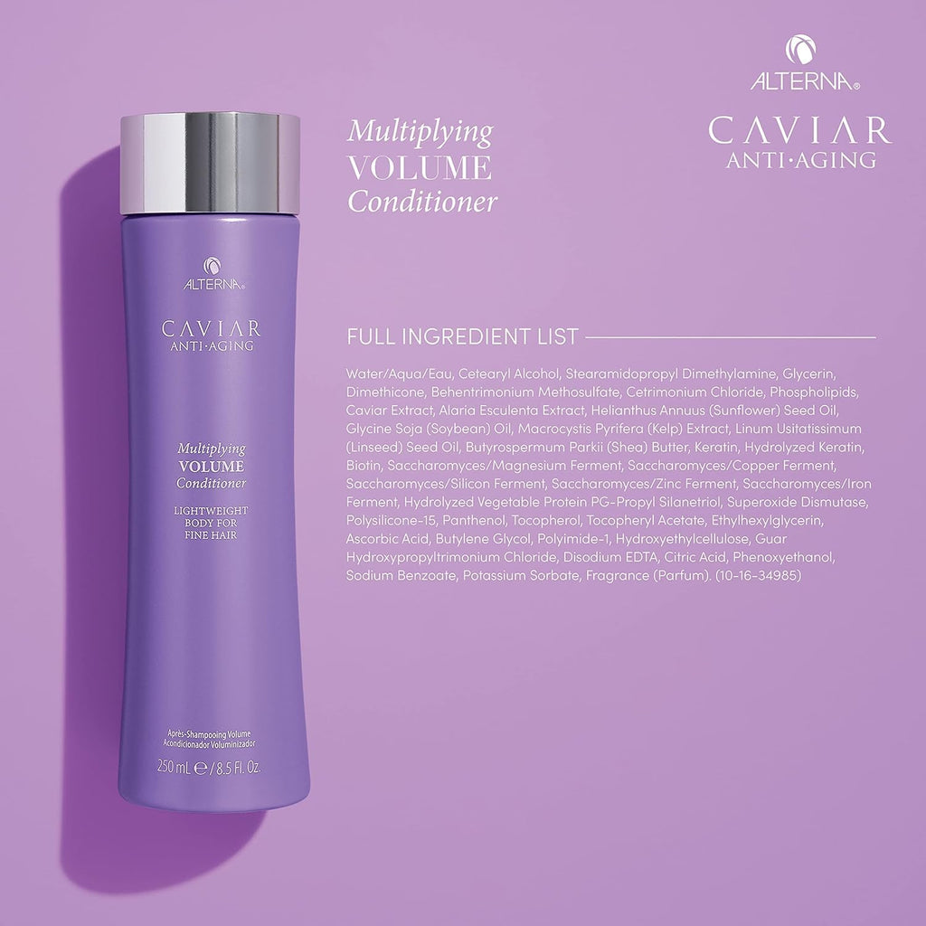 Alterna Caviar Anti-Aging Multiplying Volume Shampoo & Conditioner Set — Red Hair Shine & Volume