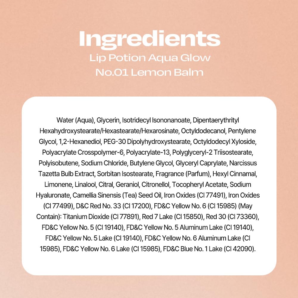 Lip Potion Aqua Glow No.1 Lemon Balm | Hydrating, Non-Sticky Gloss by Alternativestereo