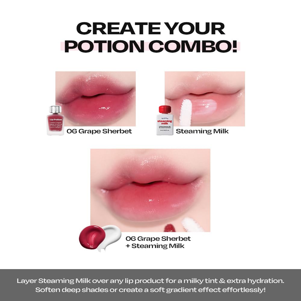 alternativestereo Lip Potion Aqua Glow No.5 Raspberry Soap — Hydrating Non-Sticky Gloss with Sheer Radiance | 0.3 oz