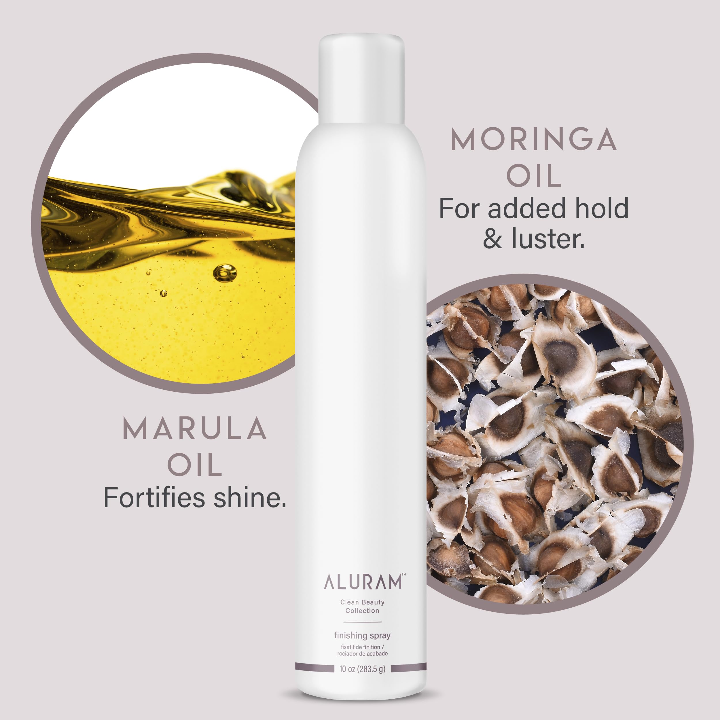 ALURAM Finishing Spray - Long-Lasting Hold, Humidity Resistance, All Hair Types, 10 oz
