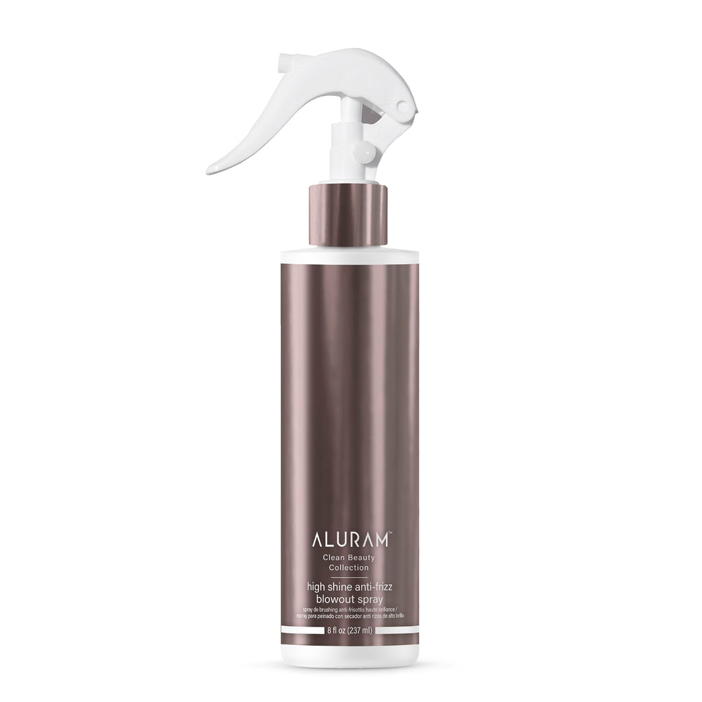 ALURAM High Shine Anti-Frizz Blowout Spray – Heat-Activated Styling Mist, Humidity Protection, 8 oz