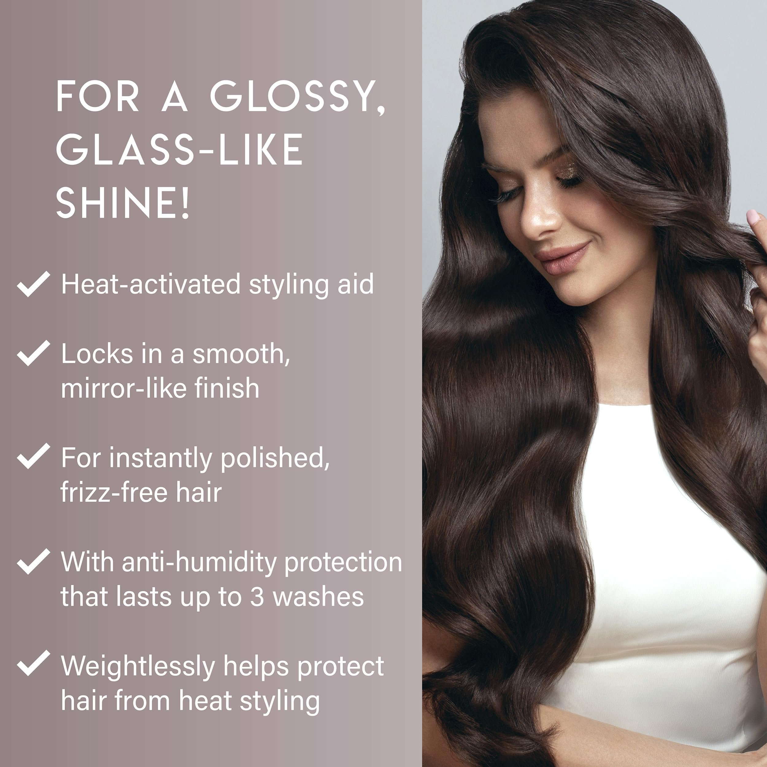 ALURAM High Shine Anti-Frizz Blowout Spray – Heat-Activated Styling Mist, Humidity Protection, 8 oz