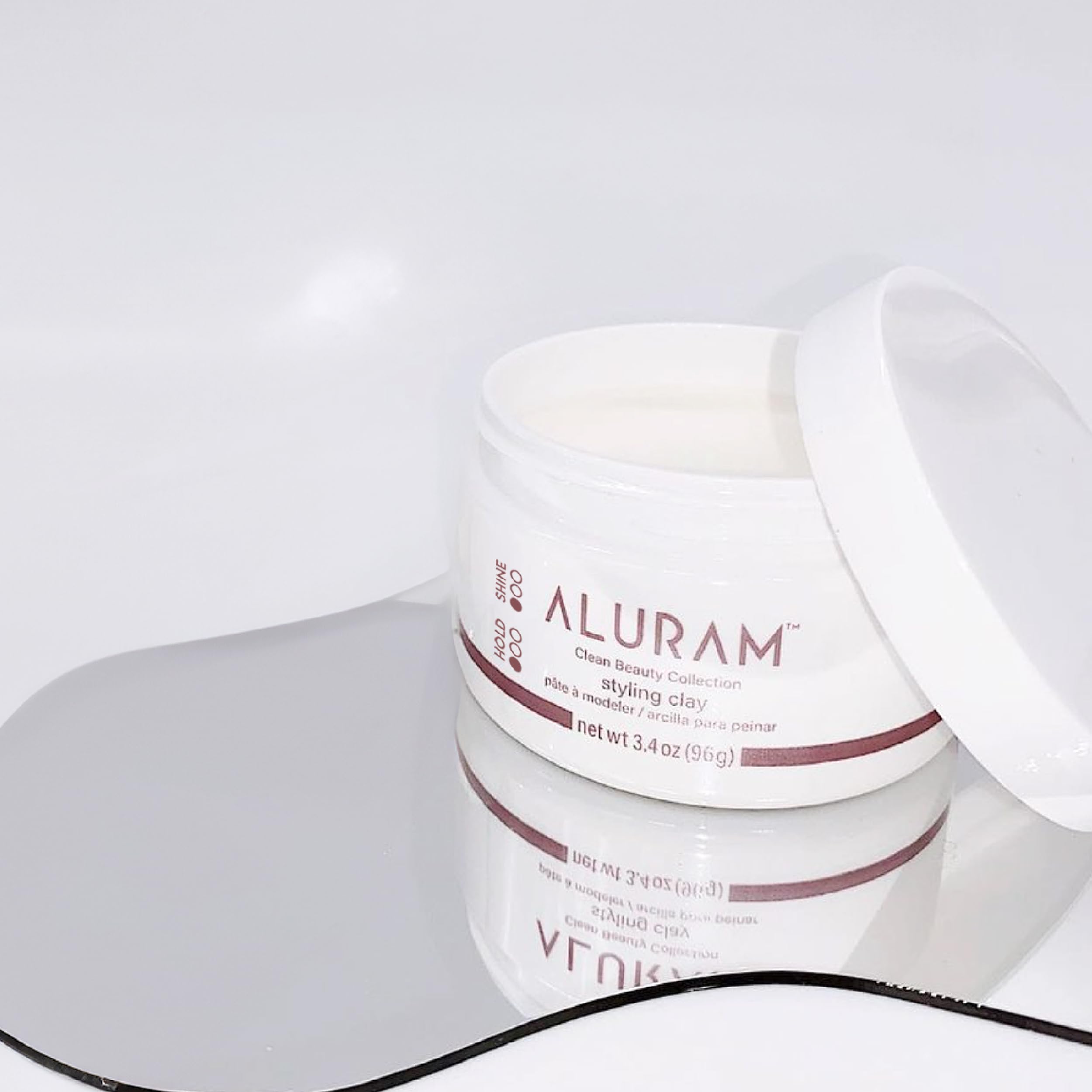 ALURAM Hair Styling Clay – Soft Satin Finish for All Hair Types | 3.4 Fl Oz
