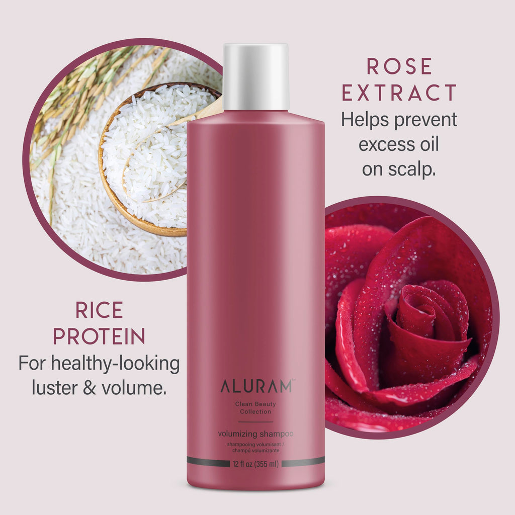 ALURAM Volumizing Shampoo - Gentle Weightless Body for All Hair Types | 12 Fl Oz