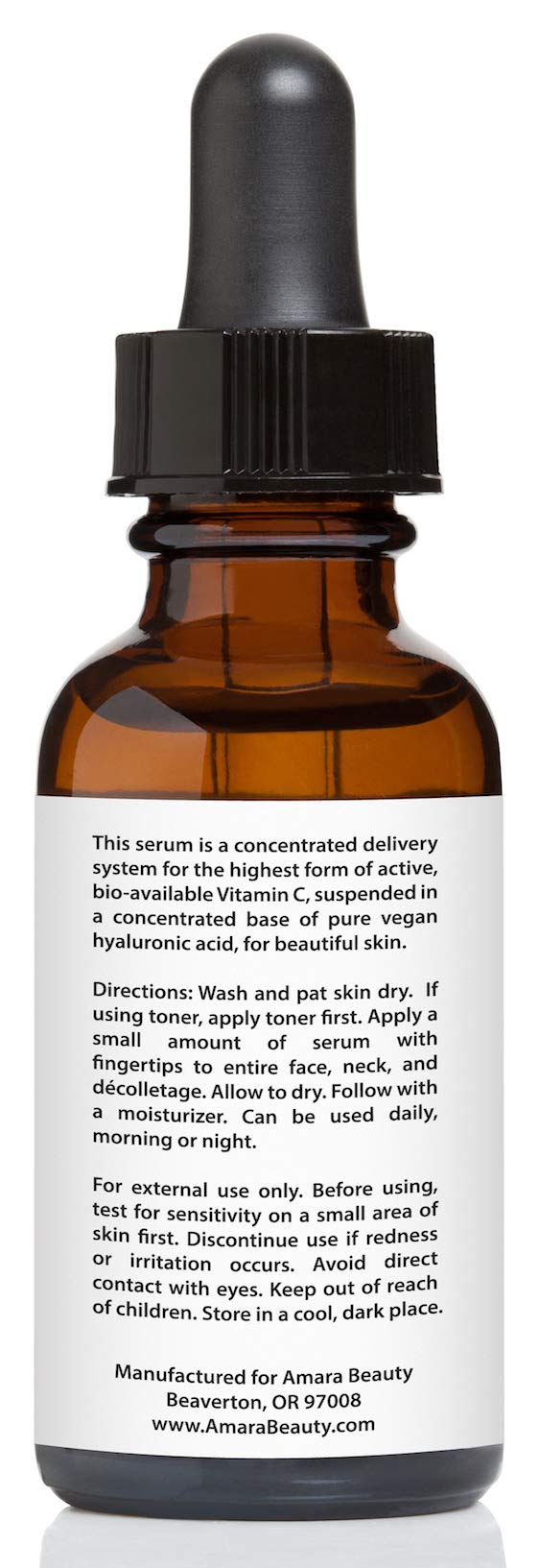 Amara Beauty Vitamin C Serum 20% with Hyaluronic Acid & Vitamin E – Pack of 2