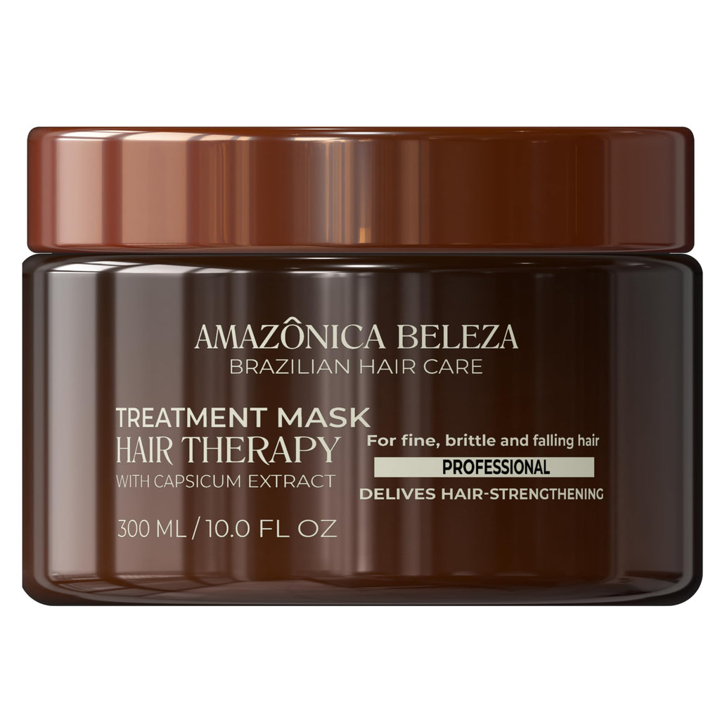 AMAZÓNICA BELEZA AMABELLE Hair Therapy Kit – Shampoo, Conditioner & Hair Mask (300ml) | Oil Control, Hair Strength, Growth Support