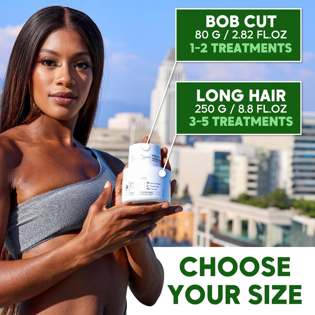 Amazonliss Bondox Afro Brazilian Hair Relaxer Alternative – Extra Strong Thermal Hair Mask 8.8 oz