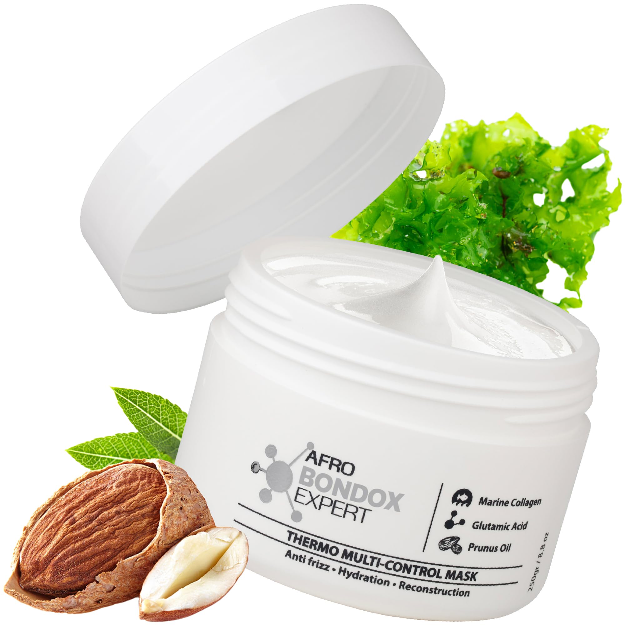 Amazonliss Bondox Afro Brazilian Hair Relaxer Alternative – Extra Strong Thermal Hair Mask 8.8 oz