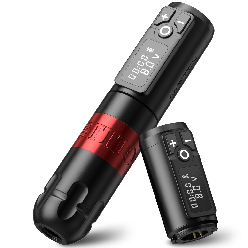 Ambition Soldier Rotary Battery Pen — 2400mAh Wireless Tattoo Machine with Japan Coreless Motor