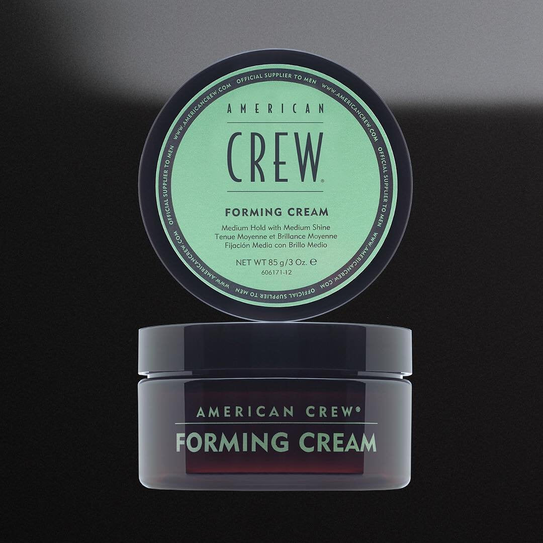 AMERICAN CREW Crème coiffante formante – Pack de 3 pots, tenue moyenne et brillance modérée