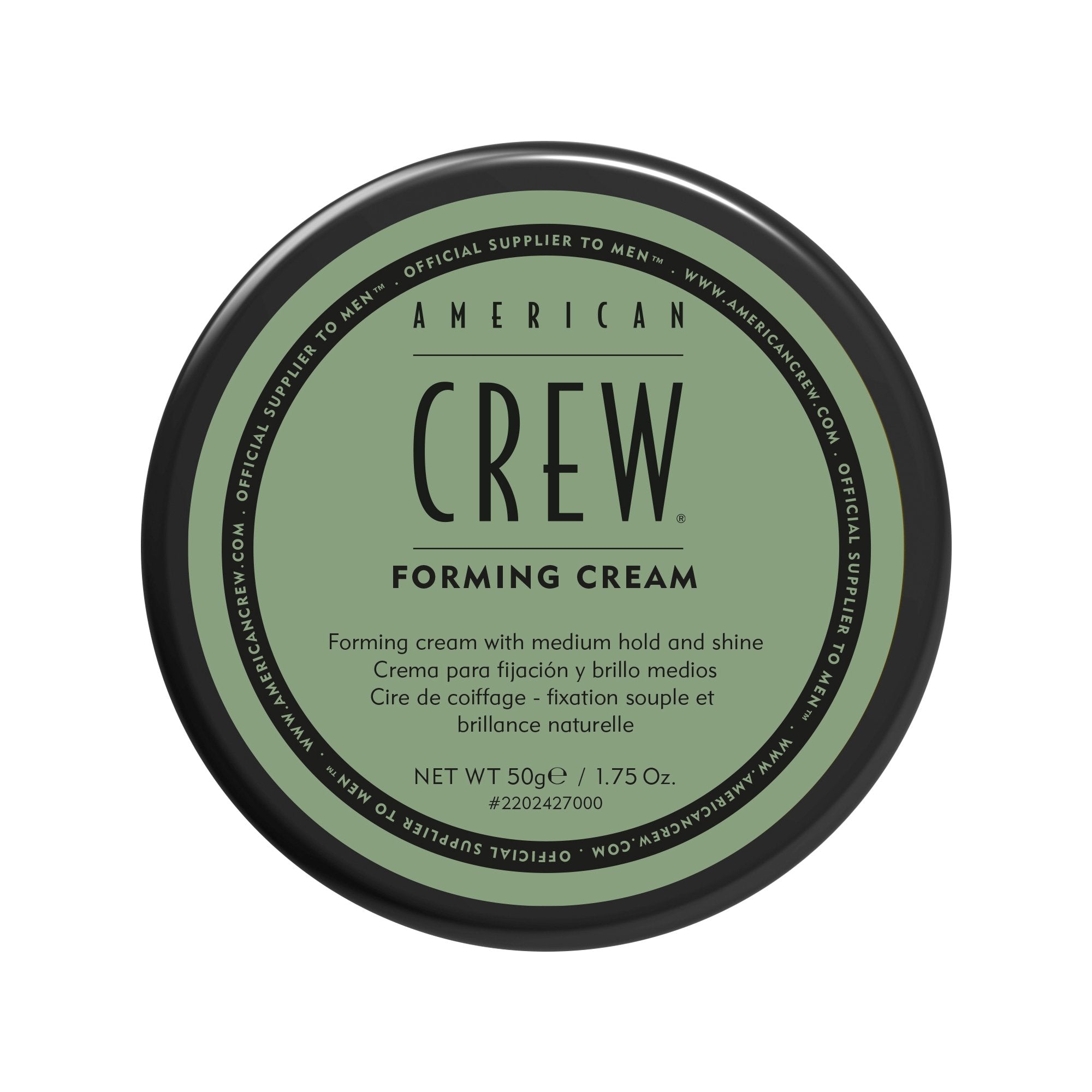 AMERICAN CREW Crème coiffante formante – Pack de 3 pots, tenue moyenne et brillance modérée