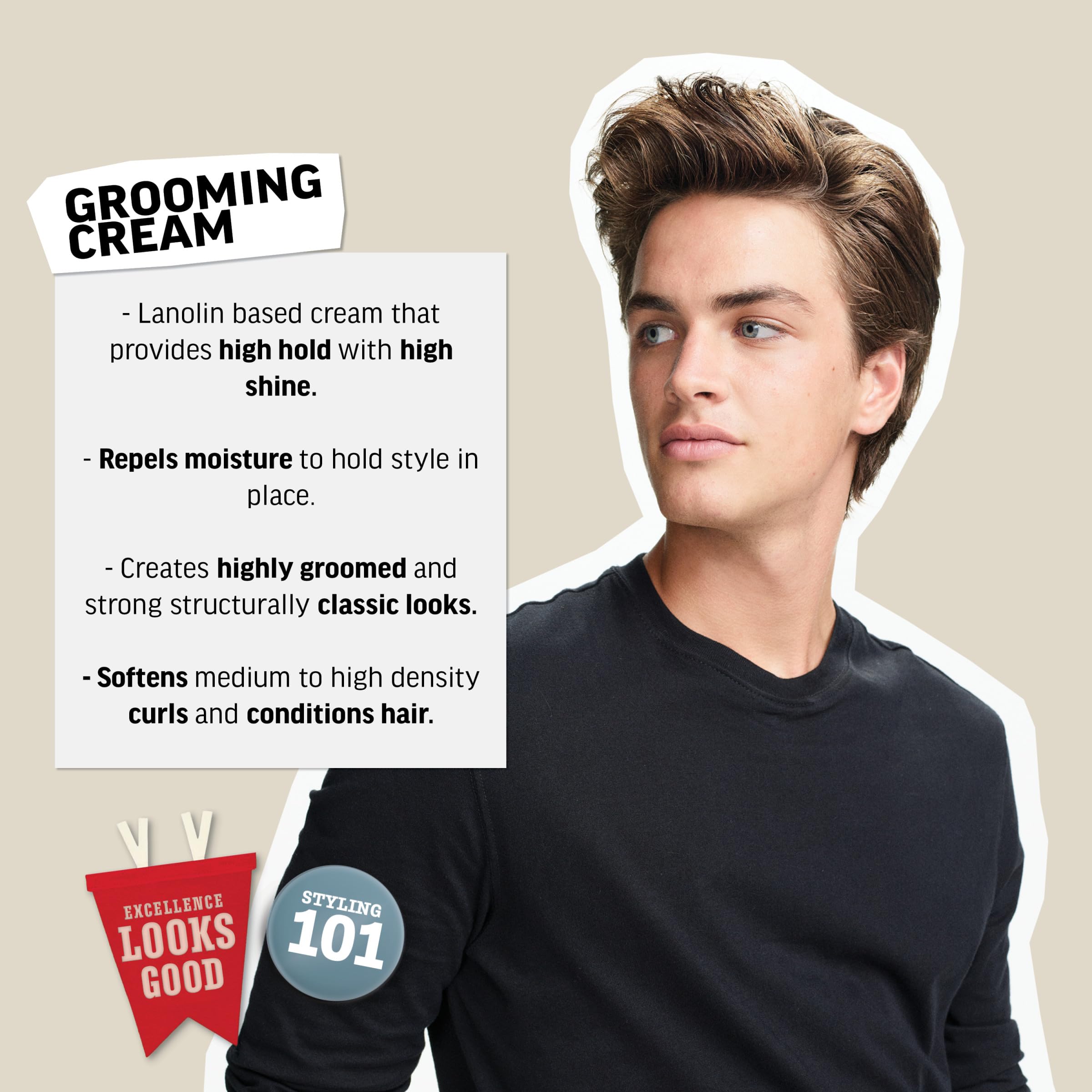 American Crew Grooming Cream – High Hold & High Shine Styling Cream (3 oz)