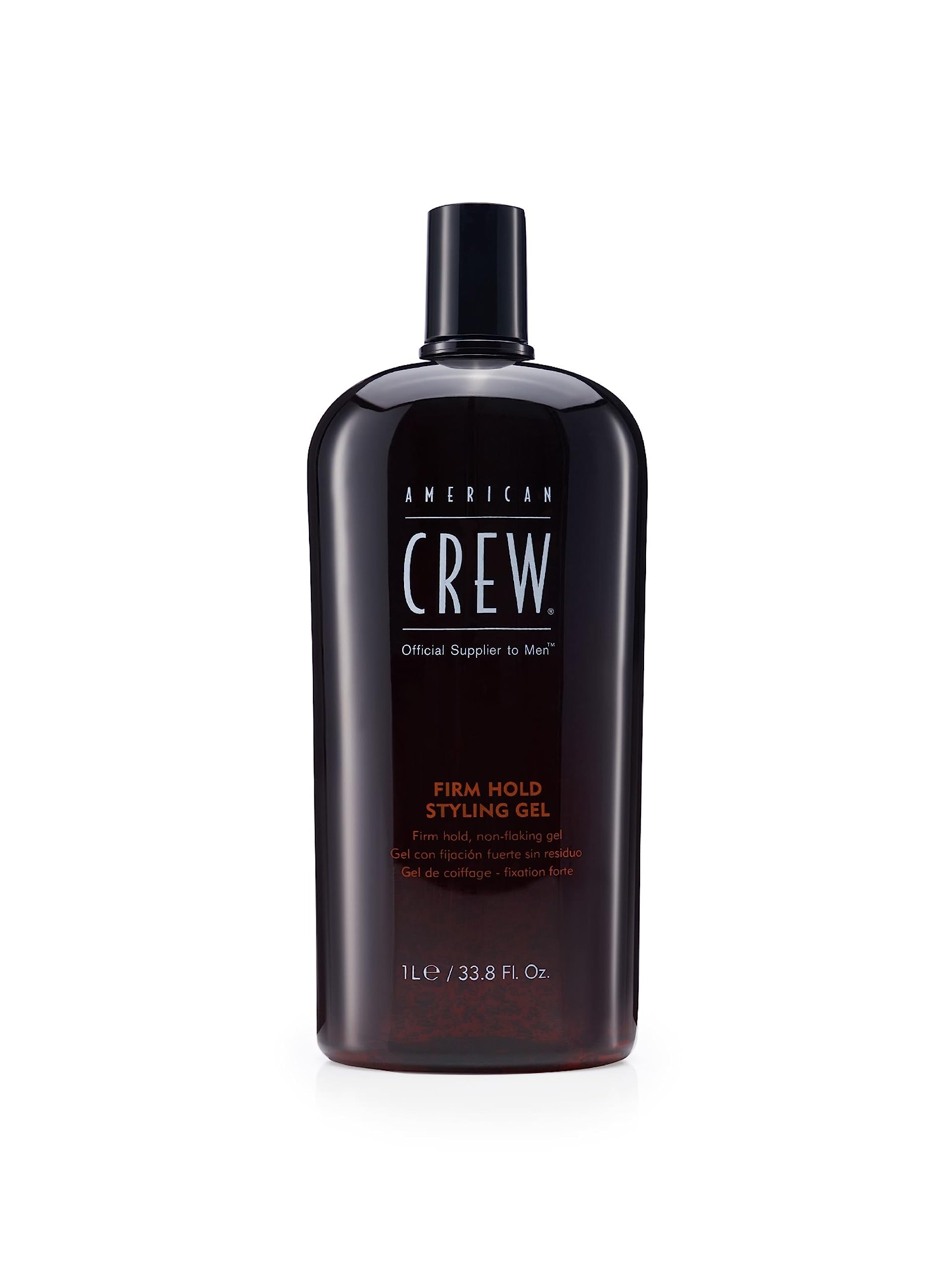 American Crew Men's Hair Gel – Firm Hold, High Shine, 33.8 oz