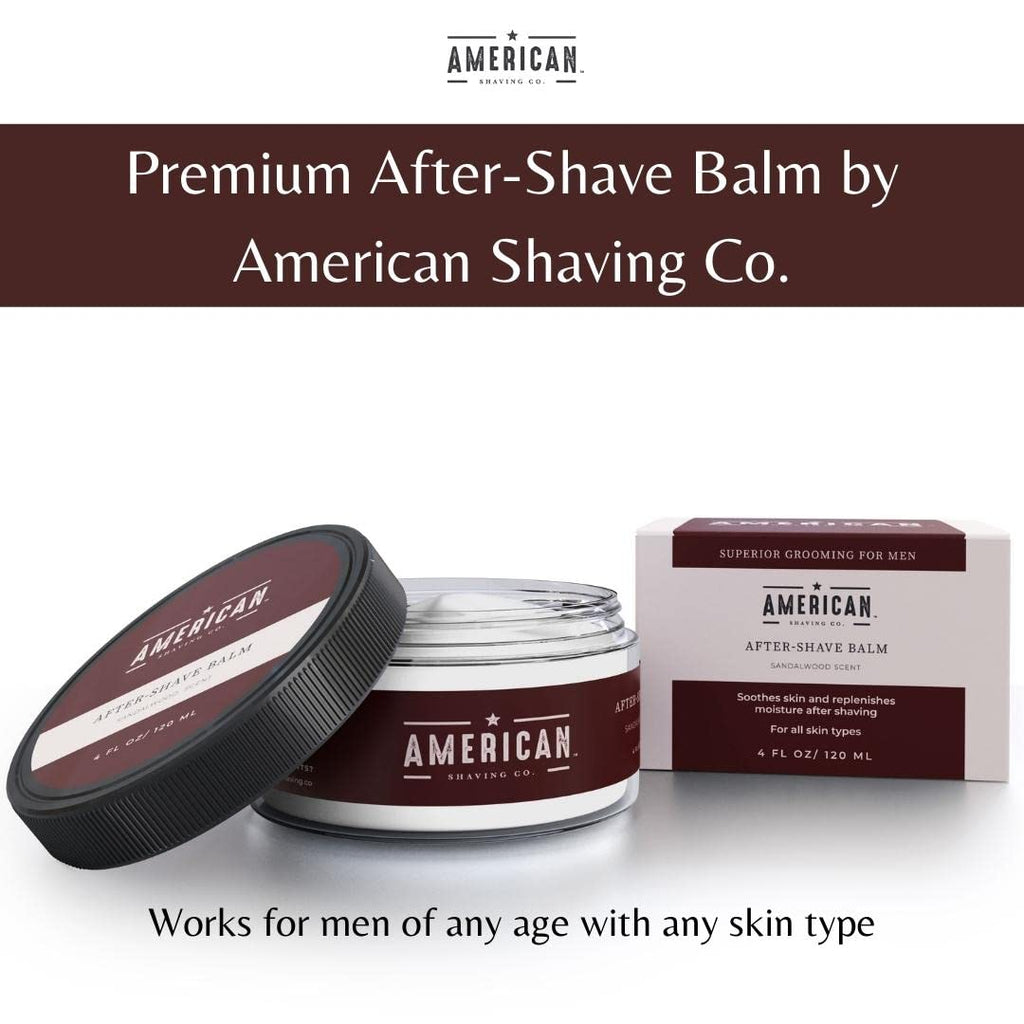 American Shaving Co. After Shave Balm – Sandalwood Scent, 4 oz
