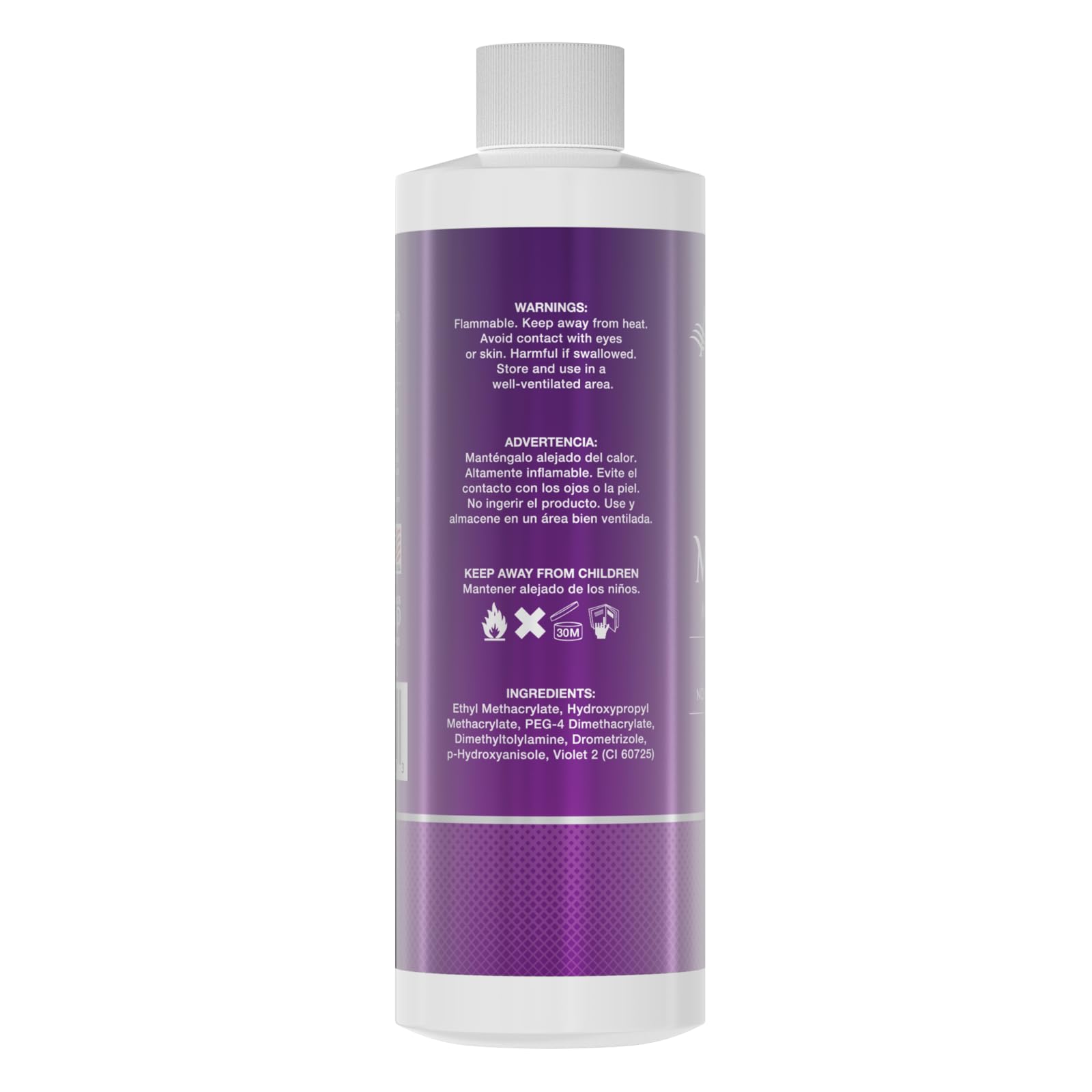 Americanails Nail Monomer Liquid - Maximum Adhesion for Acrylic Nails (8oz) - Unscented, MMA/Hema-Free, Made in USA