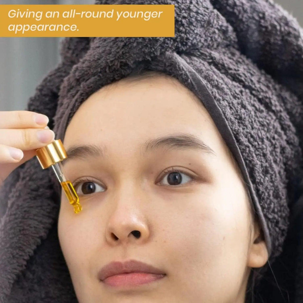 Ammuri 24K Gold Face Serum - Anti-Ageing Collagen Booster Dark Circle Treatment