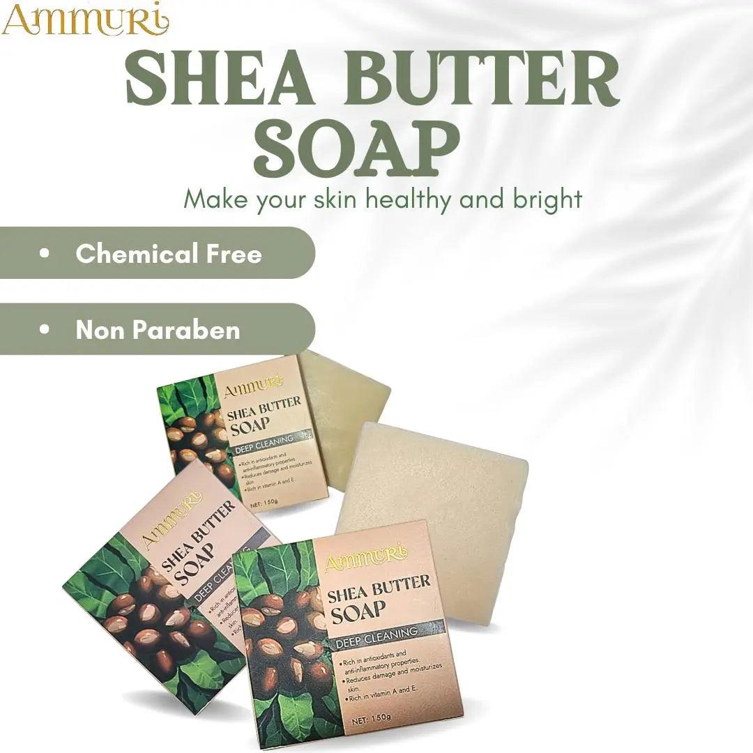 Ammuri Shea Butter Luxury Bar Soap 250g | Gentle Cleansing & Soft Skin