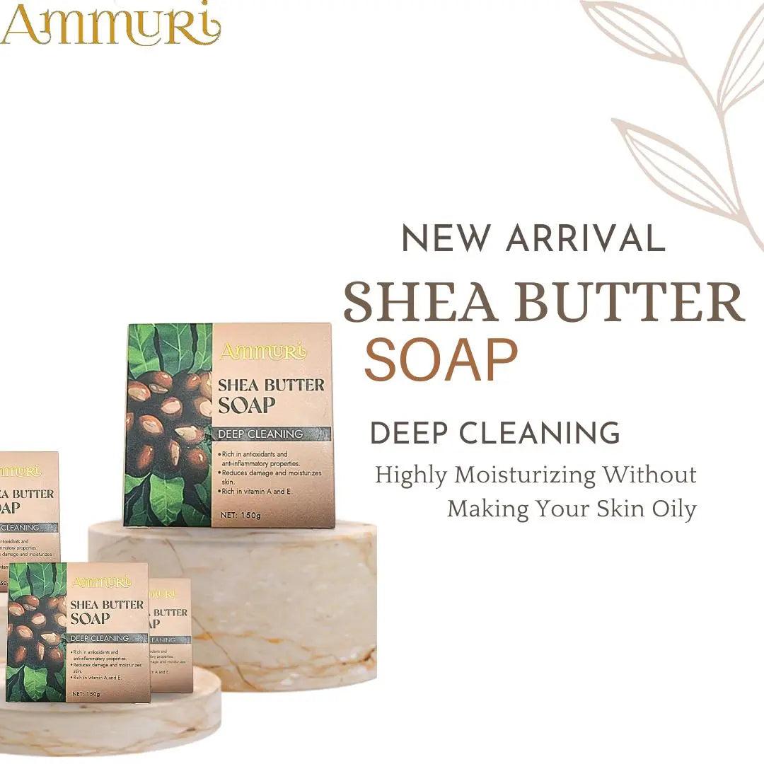 Ammuri Shea Butter Luxury Bar Soap 250g | Gentle Cleansing & Soft Skin