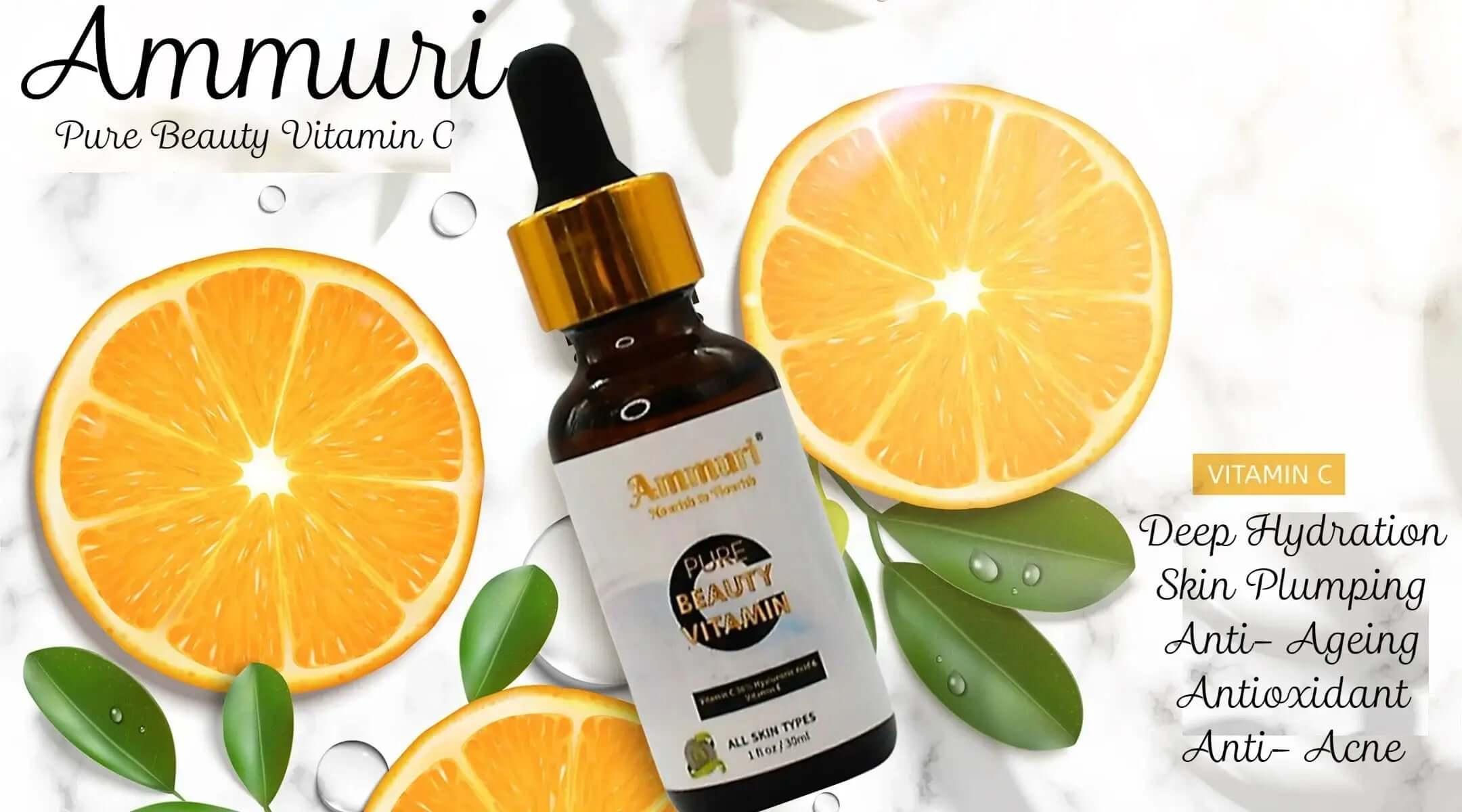 Ammuri Vitamin C Brightening Serum – Anti-Ageing Dark Spot Treatment 30ml