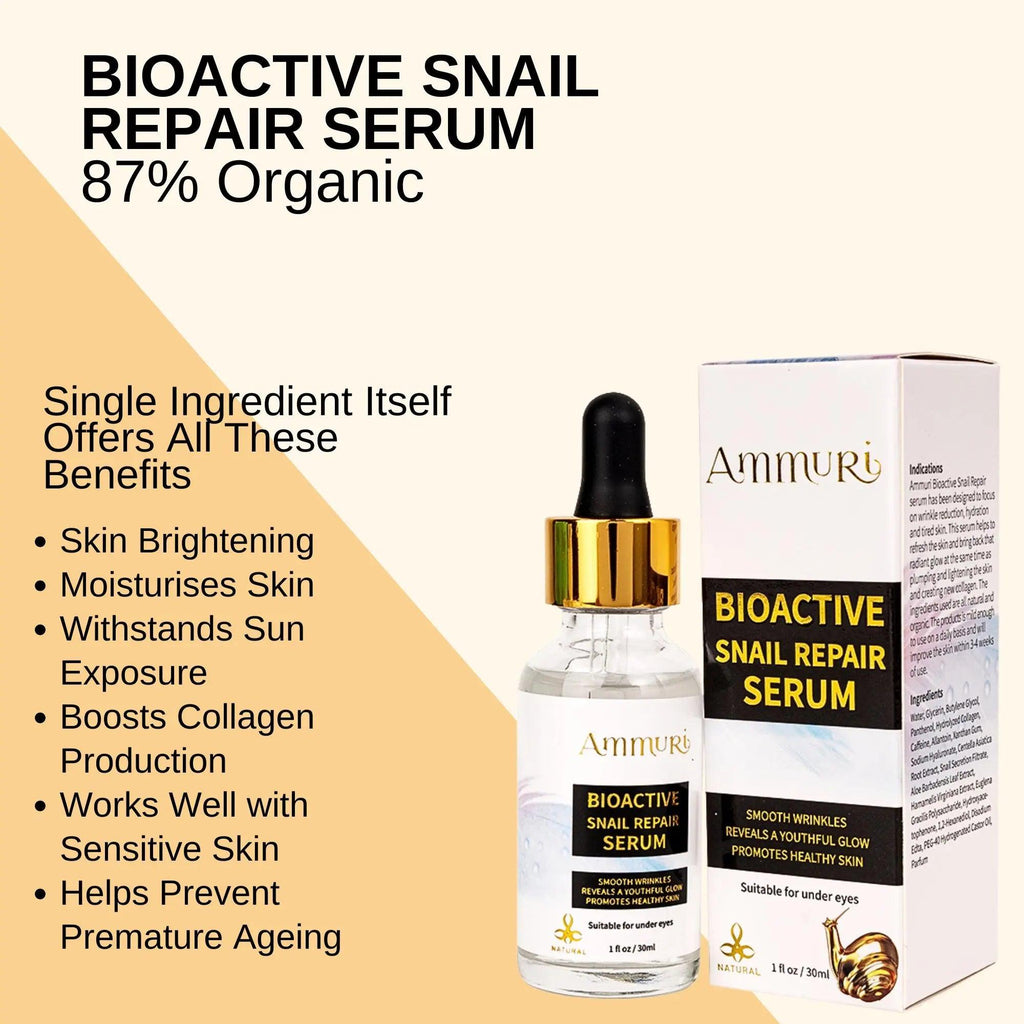 Ammuri Bioactive Snail Repair Serum Anti-Ageing Organic