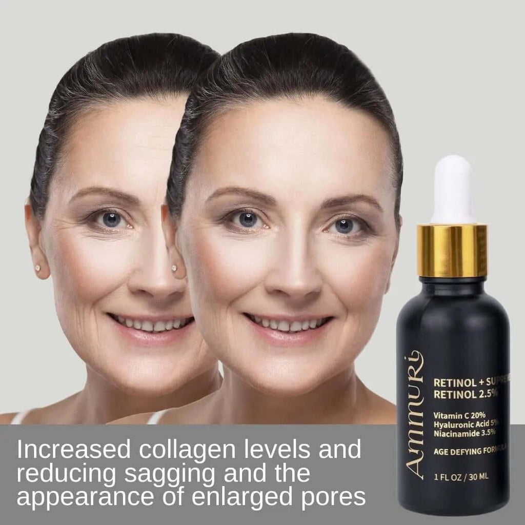 Ammuri Radiant Skin Serum Set - Retinol & SPF 50 Vitamin C Anti-Ageing Duo