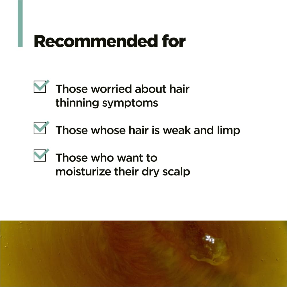 AMOS PROFESSIONAL Green Tea Shampoo for Thinning Hair — Moisturizing Korean Shampoo for Dry Scalp & Volume