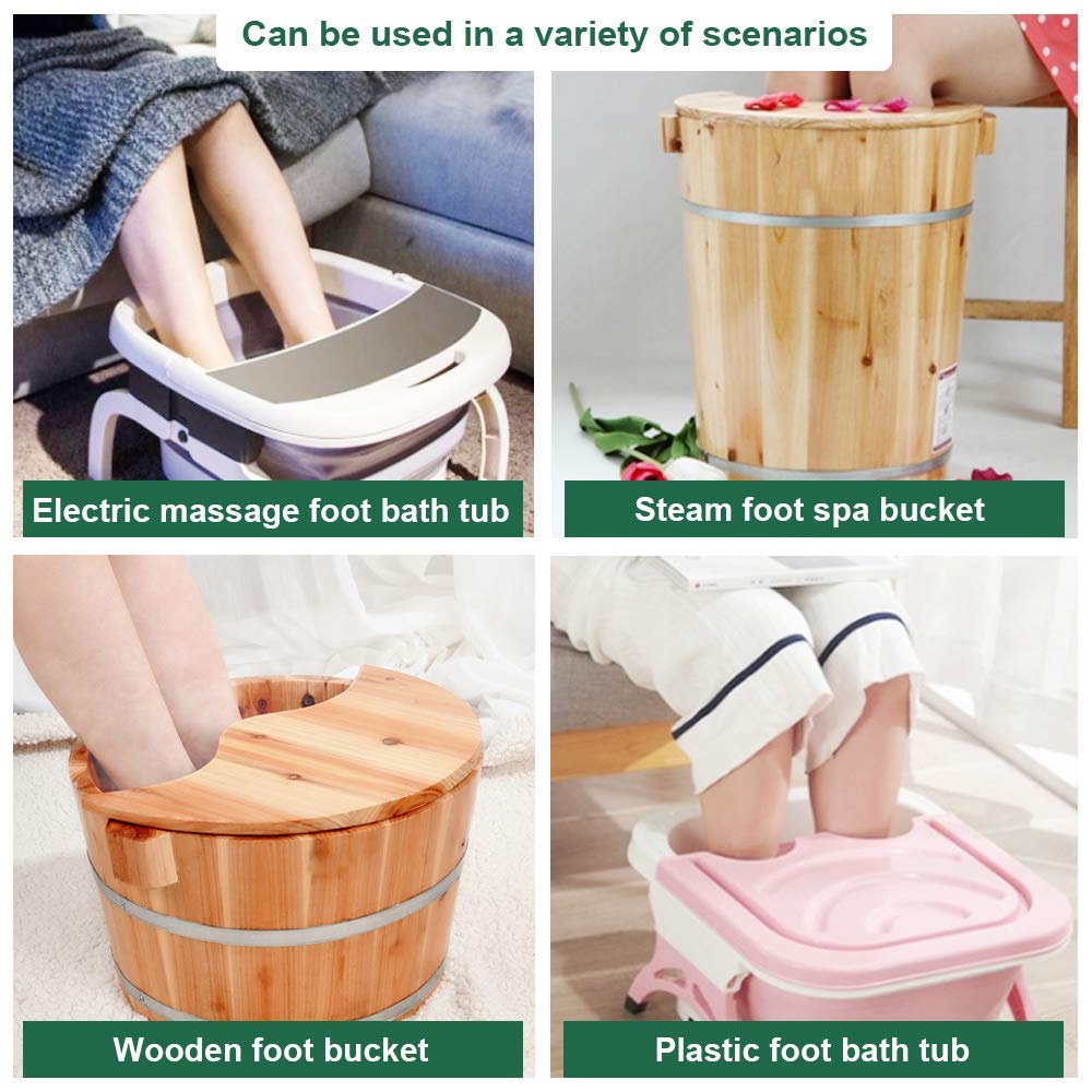 AMTOOCH 100bag Natural Mugwort Foot Bath - Aromatic Wormwood Foot Soak for Home Spa
