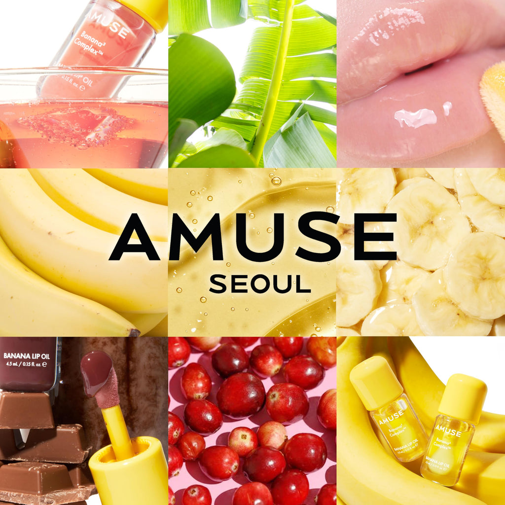 Amuse Seoul Banana Lip Oil (03 Manuka Honey) – Skincare-Infused Vegan Lip Oil