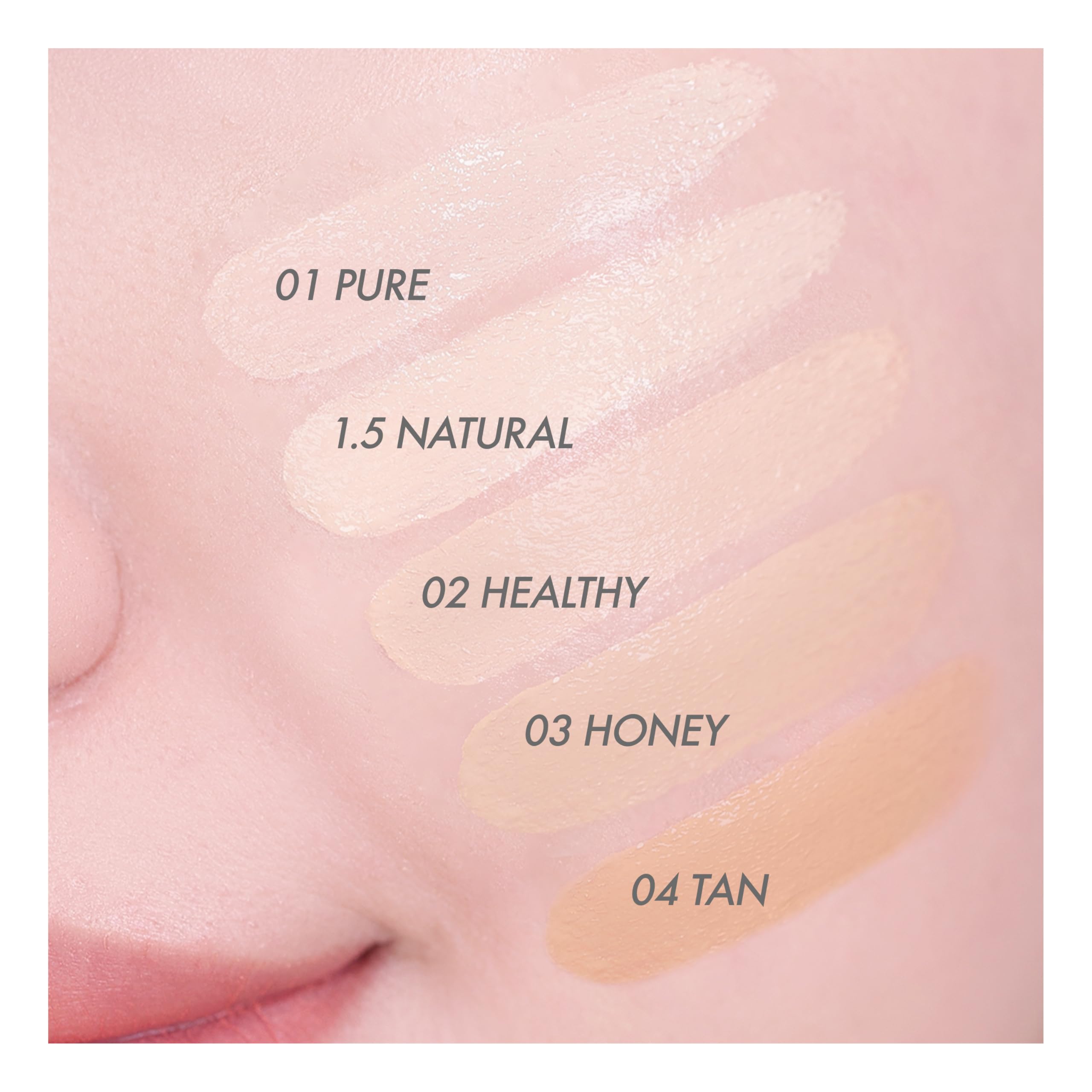 Amuse SEOUL Dew Power Vegan Cushion Foundation (03 Honey) | Dewy Glow, Long-Lasting Coverage, Clean Beauty