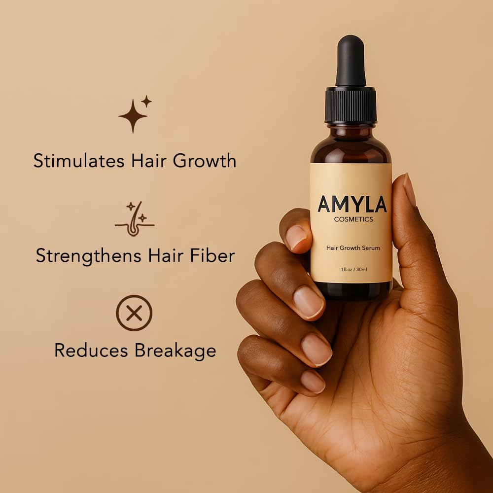 Amyla Cosmetics Hair Growth Serum for Women – 1 fl oz (30 mL)