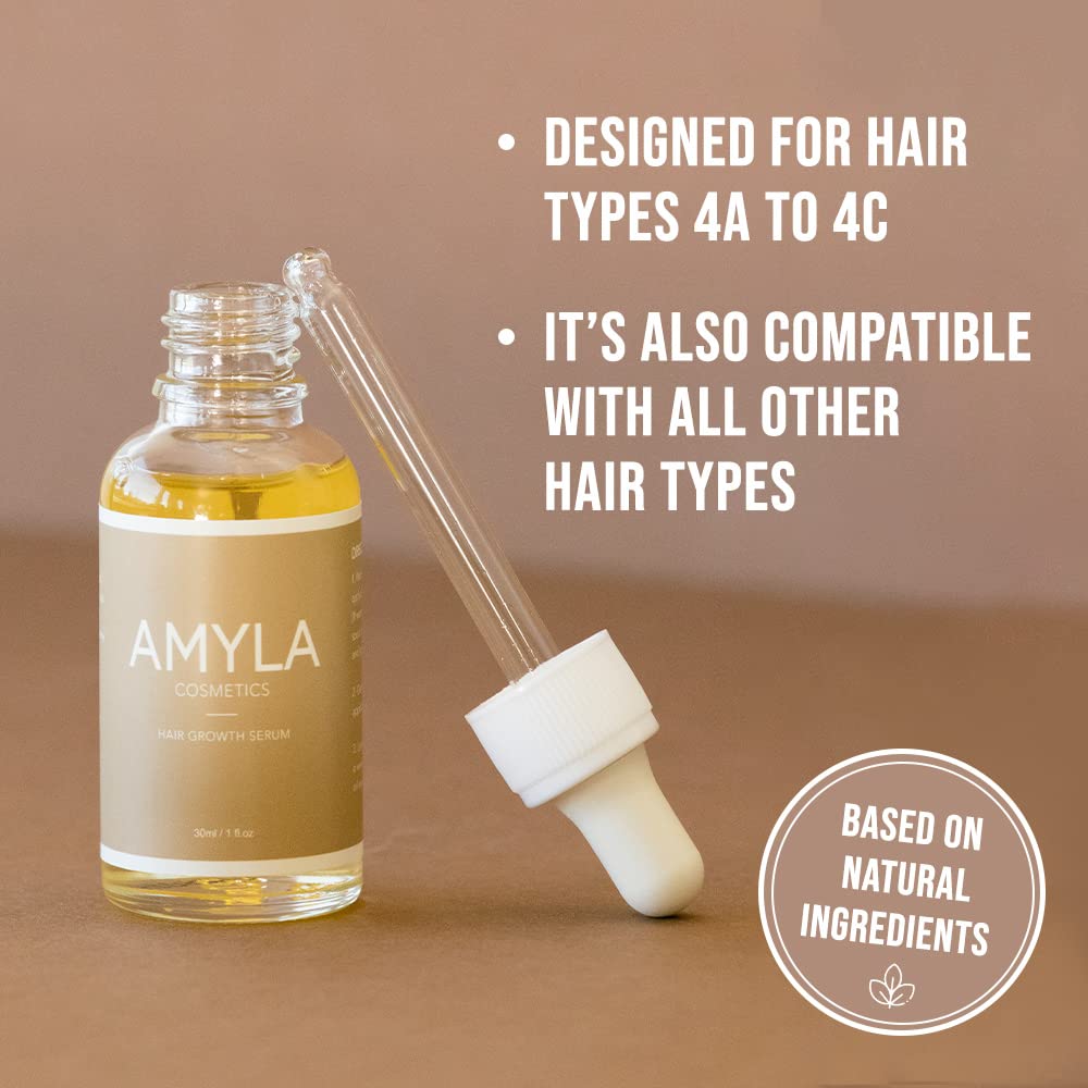 Amyla Cosmetics Hair Growth Serum for Women – 1 fl oz (30 mL)