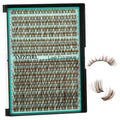 AMZGIRL LASH Brown Lash Clusters – 176 Pcs, C Curl, Natural Dark Brown, Beginner Friendly DIY Lashes