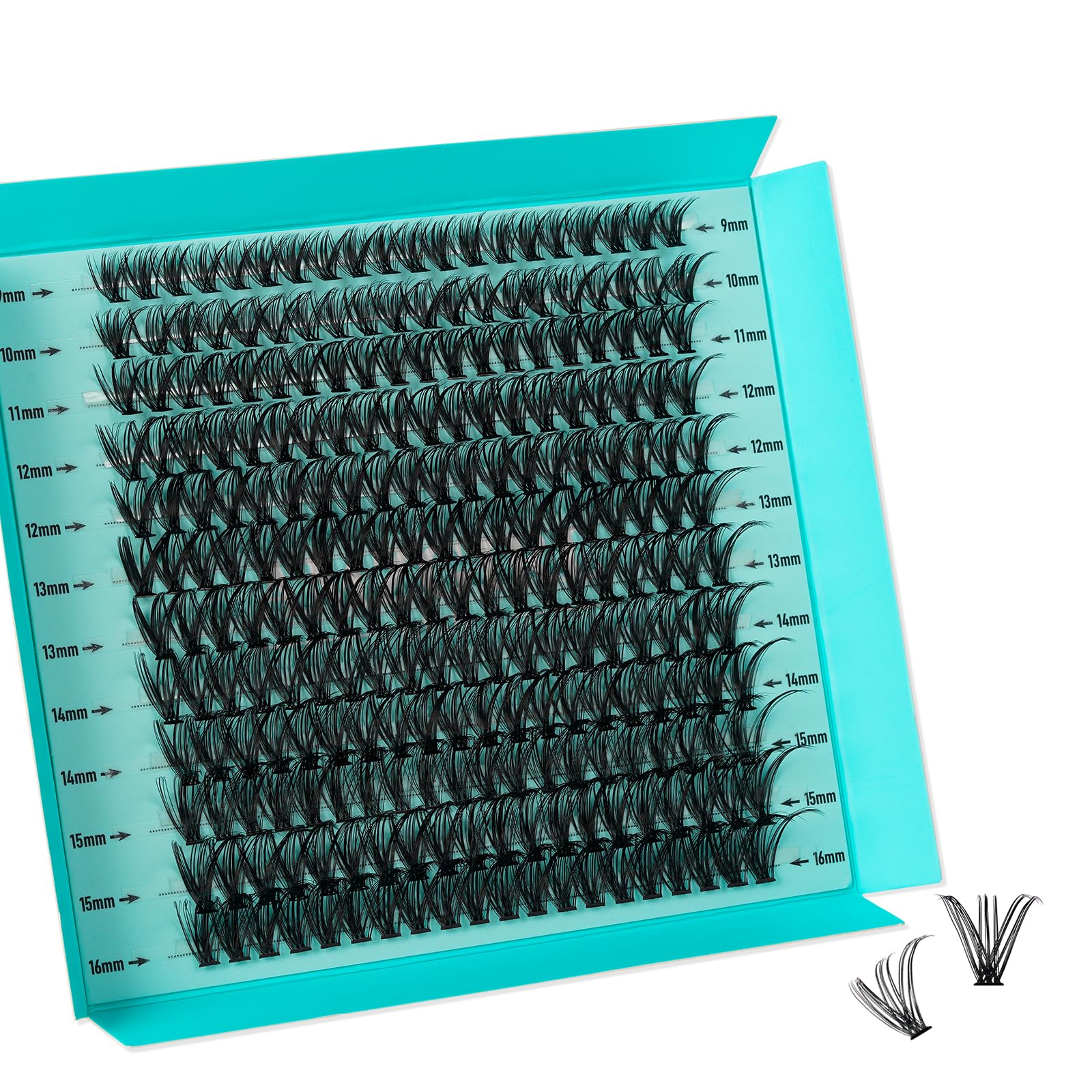 AMZGIRL LASH Lash Clusters 240pcs – DIY D-Curl 9-16mm for Beginners at Home
