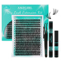 AMZGIRL LASH Lash Clusters Kit 320Pcs – DIY 30D 9-16mm with Bond & Seal