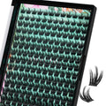 AMZGIRL LASH Lash Clusters Wet Look 168Pcs – Ultra-Thin Band, 10-18mm D-Mix, Orchid