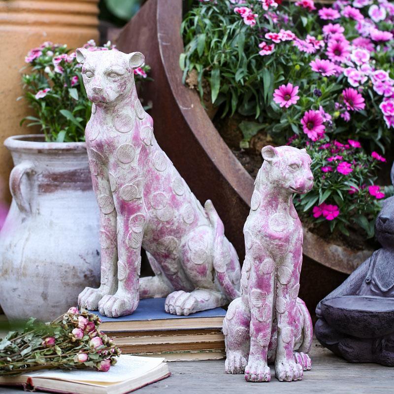 AN2 Garden Decoration, A Set Of Two Dog Statues