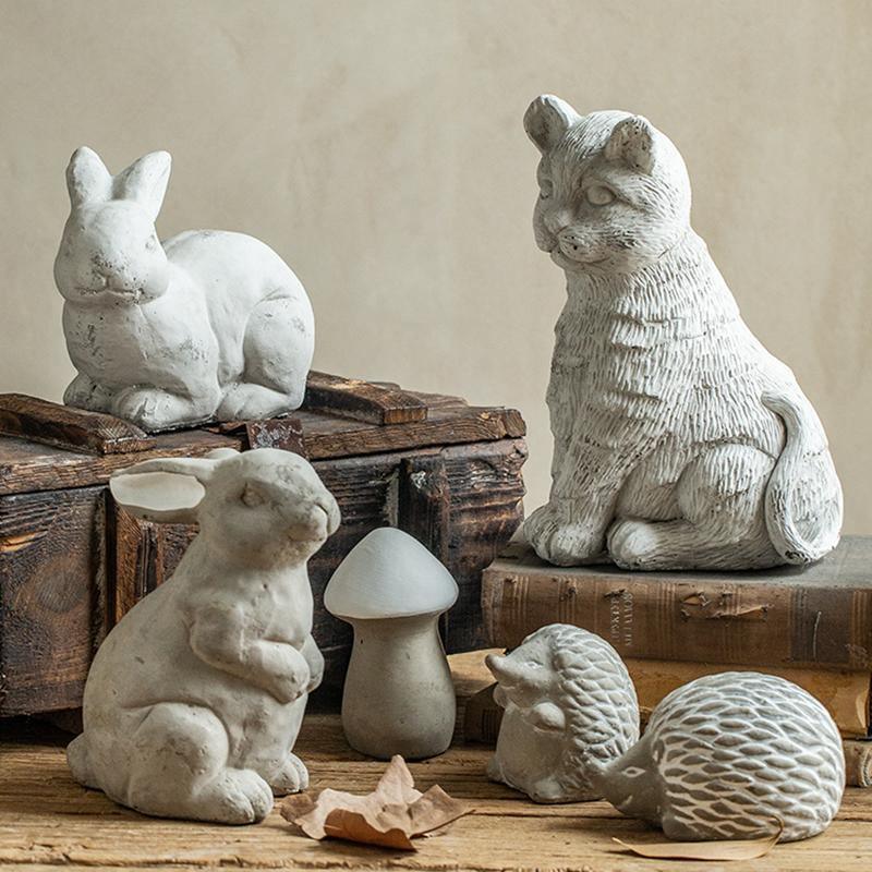 AN21 Garden Decoration, A Set Of Six Animal Statues