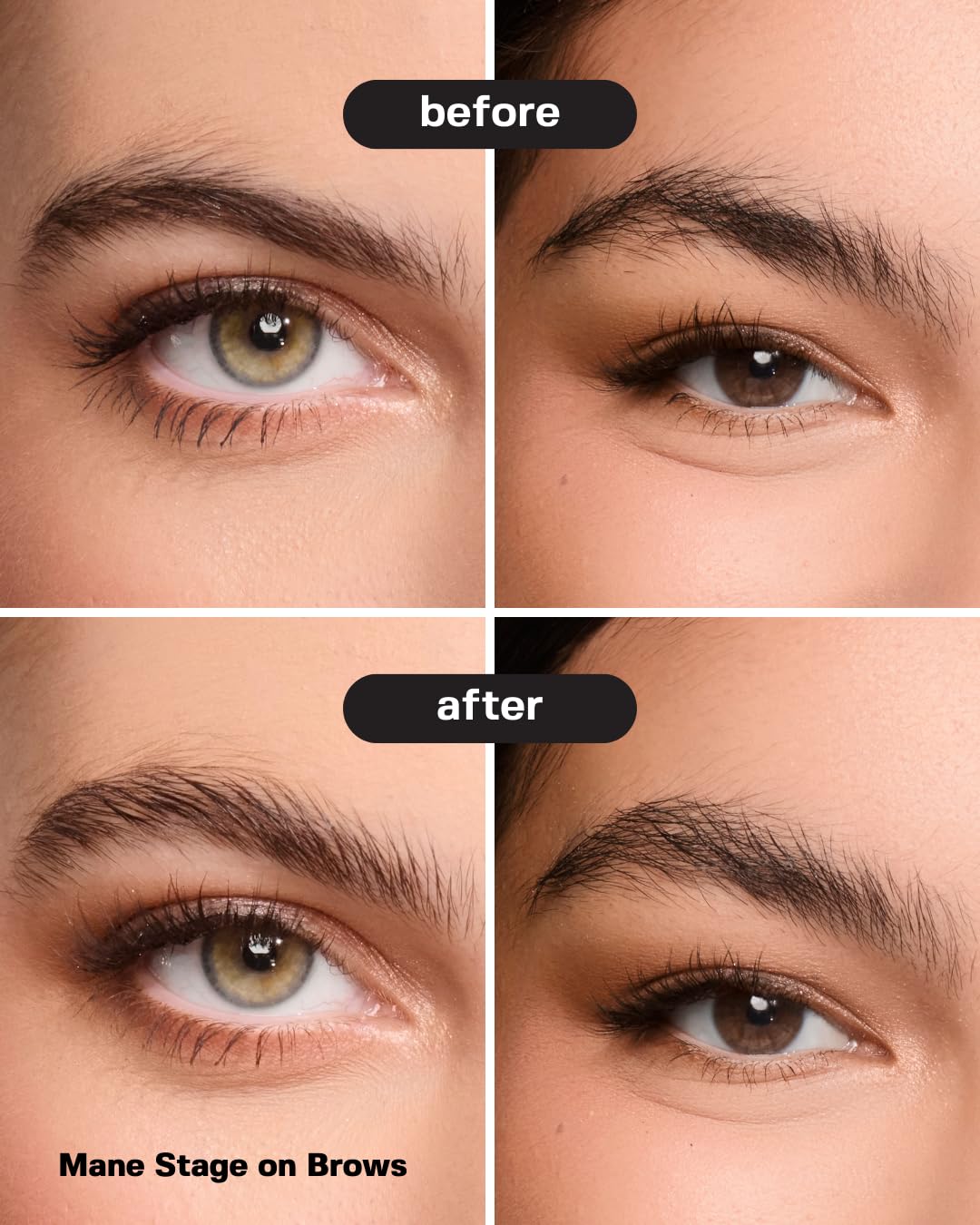Anagram Beauty Mane Stage All-in-One Hair & Brow Sculpt | Clear Gel, Flyaway Tamer, Edge Control | Vegan & Cruelty-Free | 0.39 fl oz