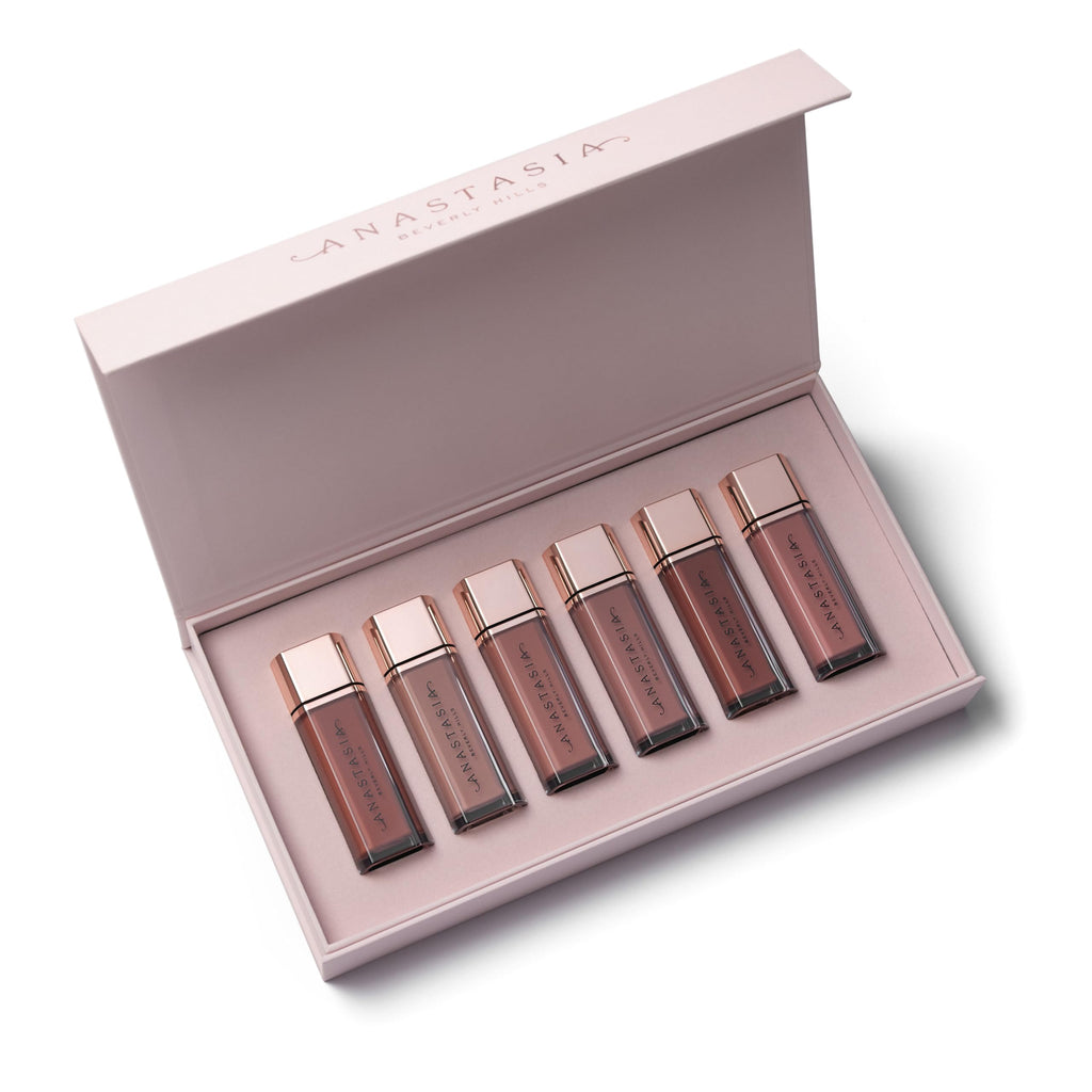 Anastasia Beverly Hills Lip Velvet Holiday Gift Set | Velvet Matte Lip Mousse in 6 Shades