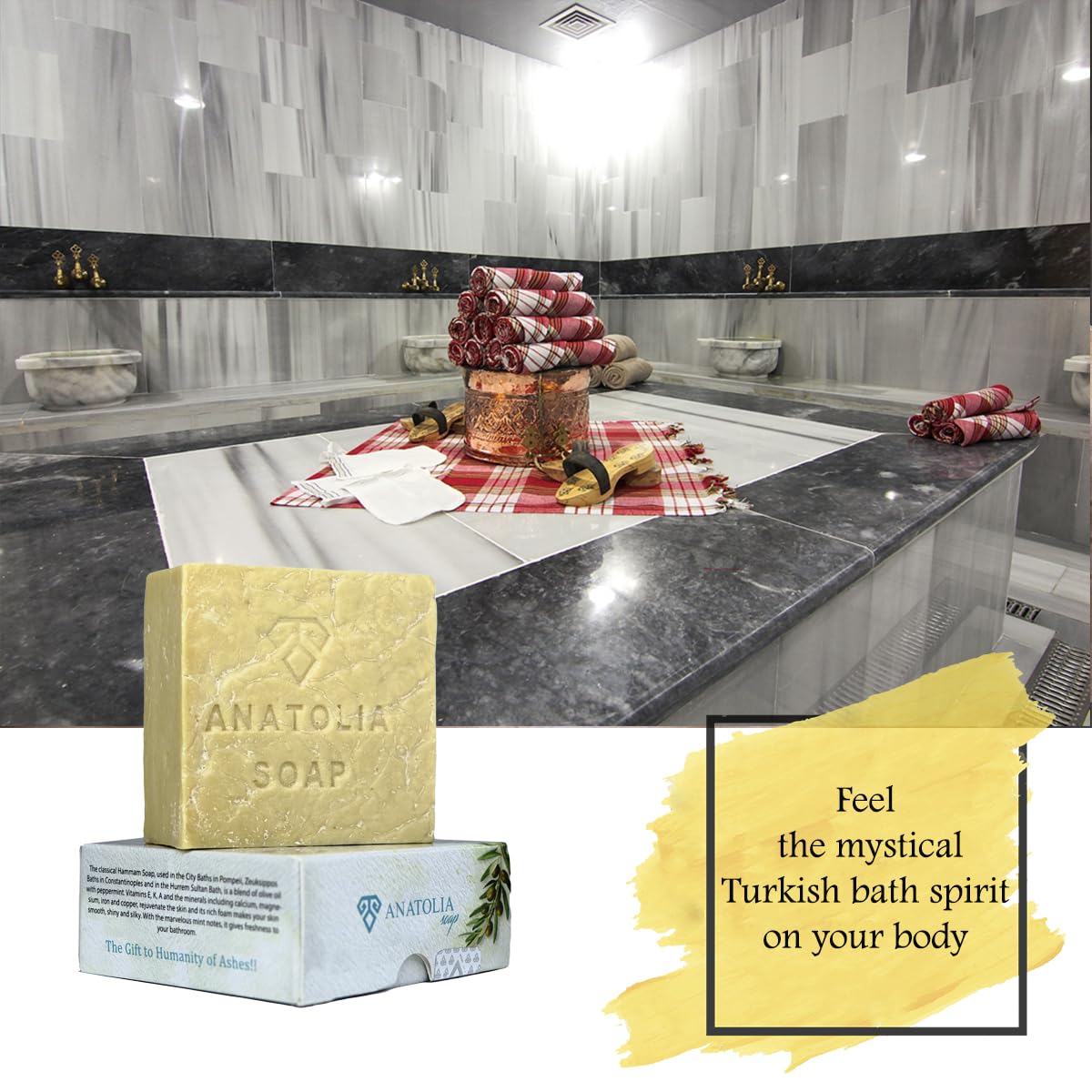 Anatolia Soap Antioch Wild Pistachio Bar – Handmade Olive Oil Castile Body Soap, 5 oz