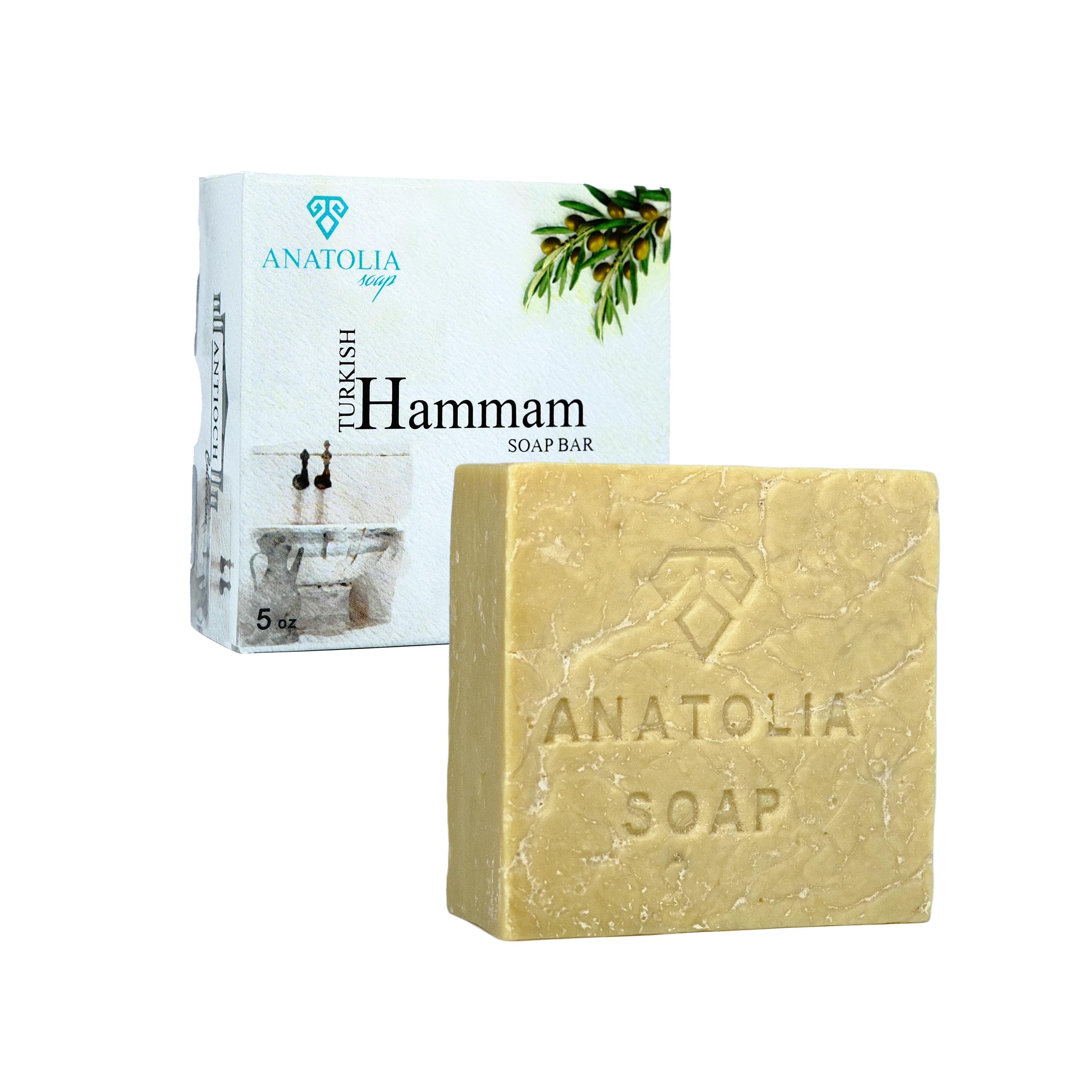 Anatolia Soap Antioch Wild Pistachio Bar – Handmade Olive Oil Castile Body Soap, 5 oz