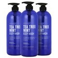 AnatoliaDaphne Tea Tree Body Wash with Mint & Vitamin E – Large 20.2 fl oz Bottles (Pack of 3) – Natural Oils for All Skin Types