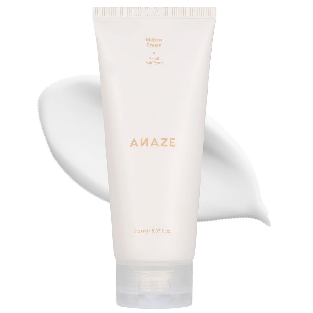 ANAZE Mellow Cream Hair Treatment 150 ml – Leave-In Conditioner for Deep Moisture & Damage Repair, Instant Results on Dry, Frizzy, and Color-Treated Hair